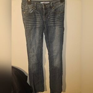 Bongo Vintage Juniors Bootcut Blue Jeans Size 3